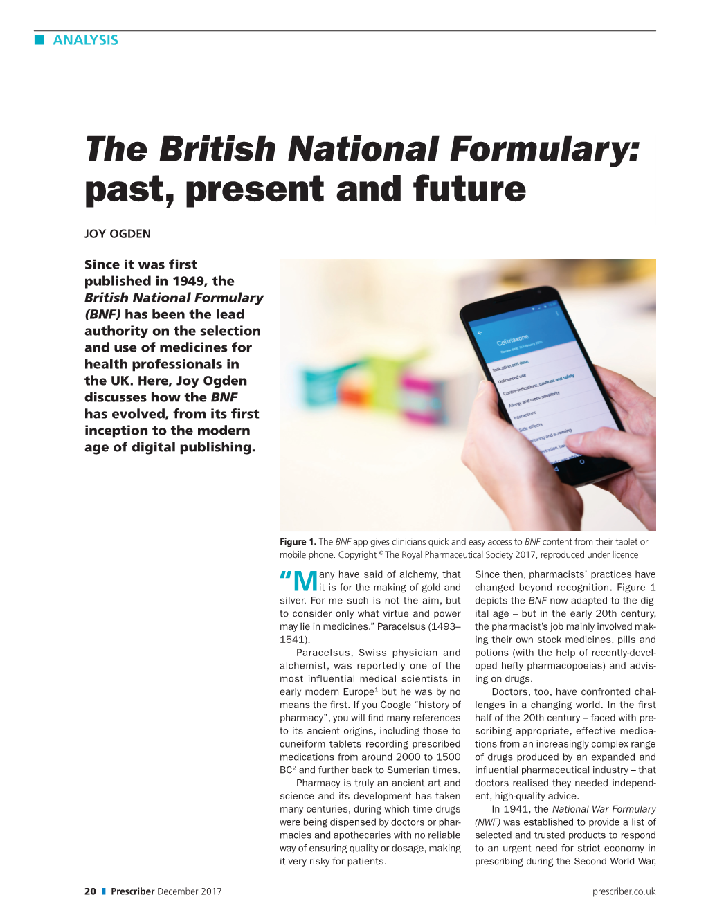 The British National Formulary: Past, Present and Future