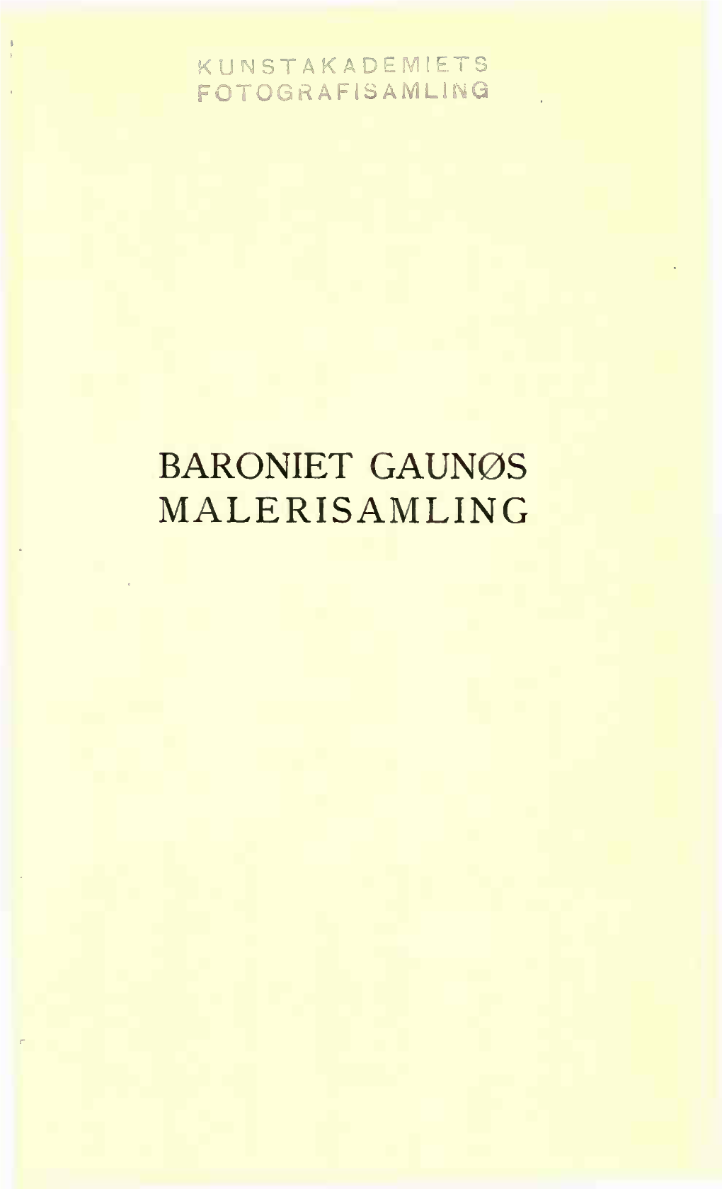 Baroniet Gaunøs Malerisamling