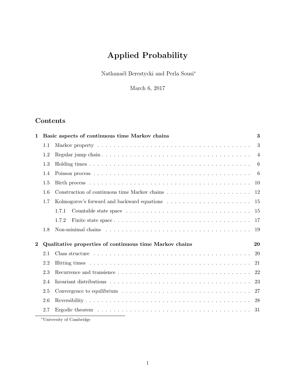 Applied Probability