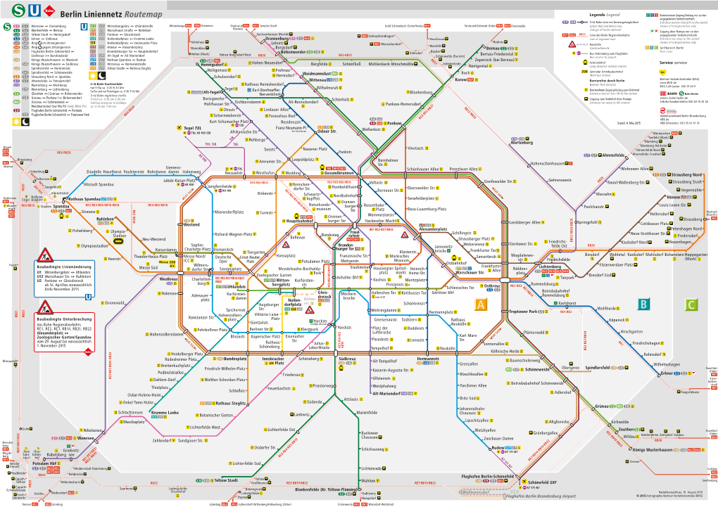 Berlin Liniennetz Routemap