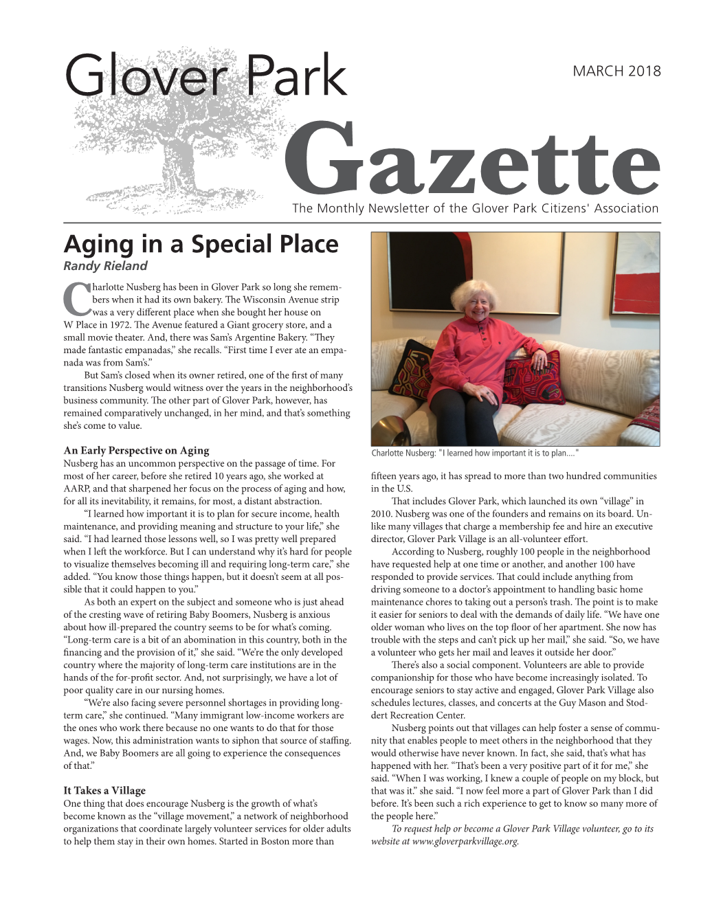 Glover Park Gazette March