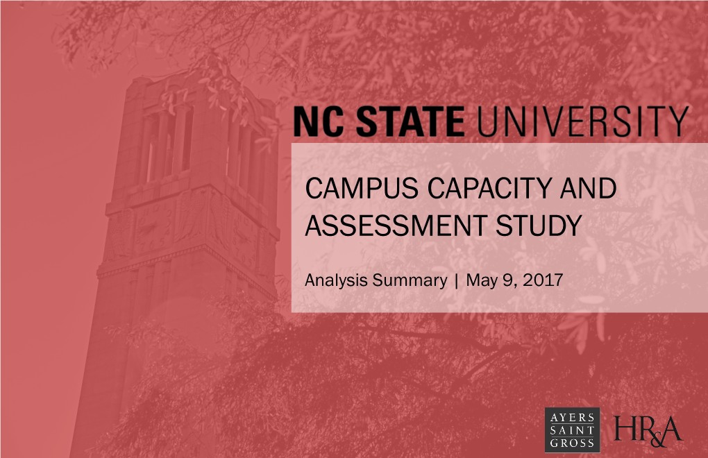 Campus Capacity and Assessment Study
