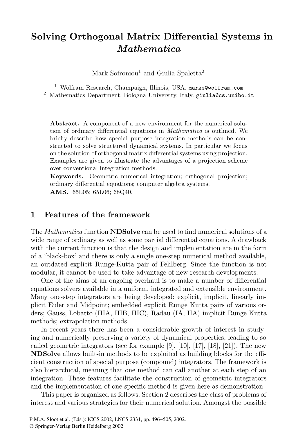 Solving Orthogonal Matrix Differential Systems in Mathematica