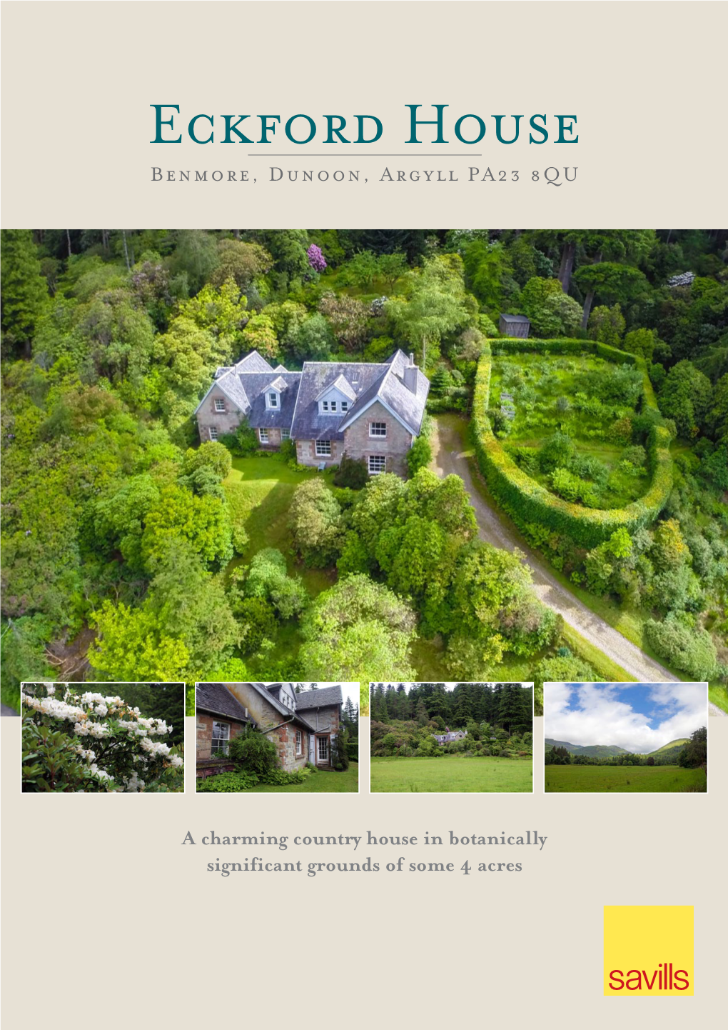 Eckford House Benmore, Dunoon, Argyll PA23 8QU