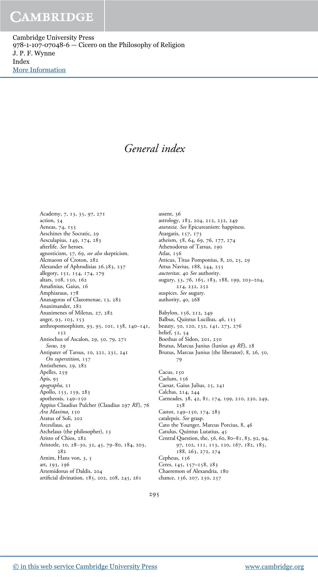 General Index