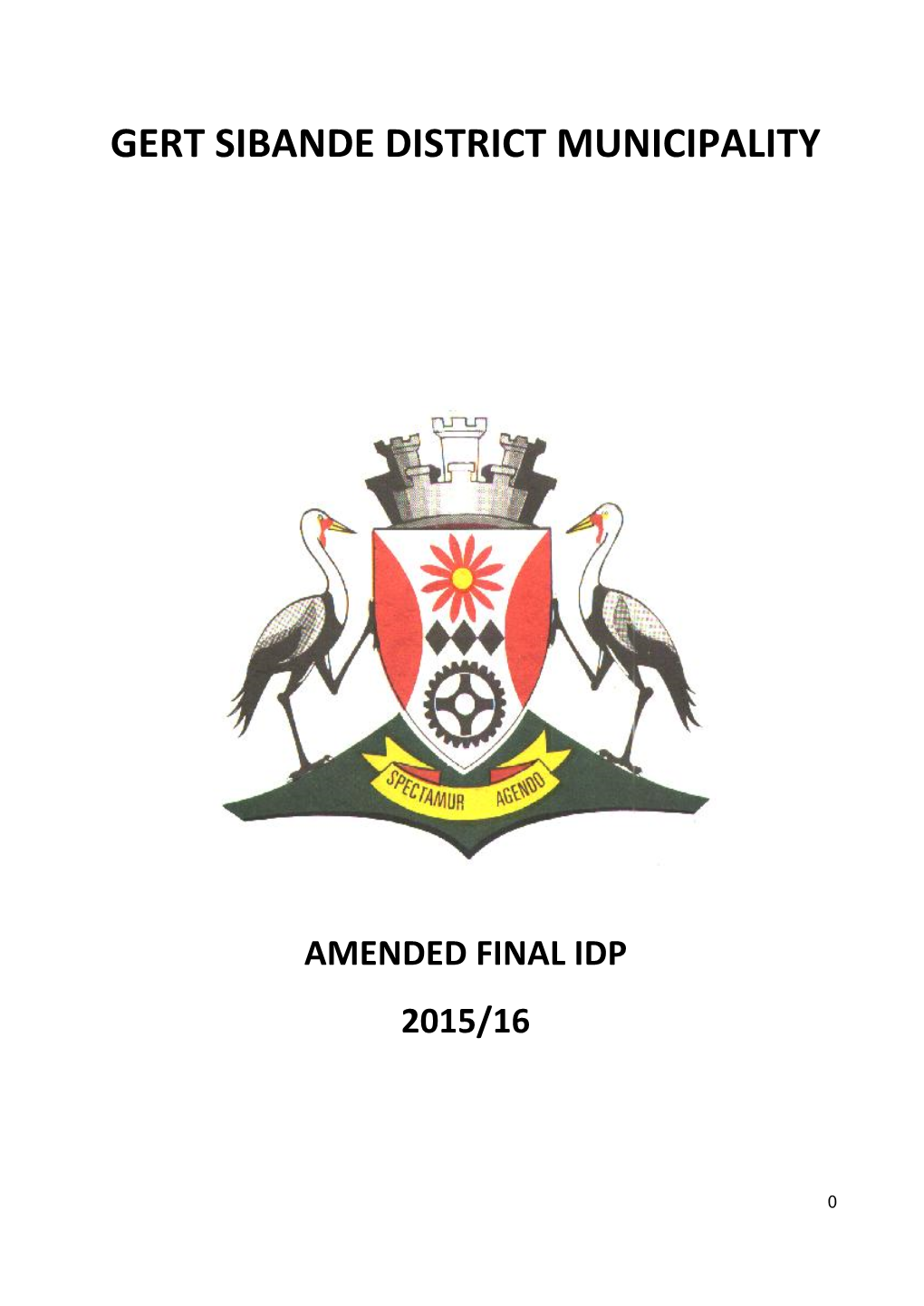 Gert Sibande District Municipality 2015/16