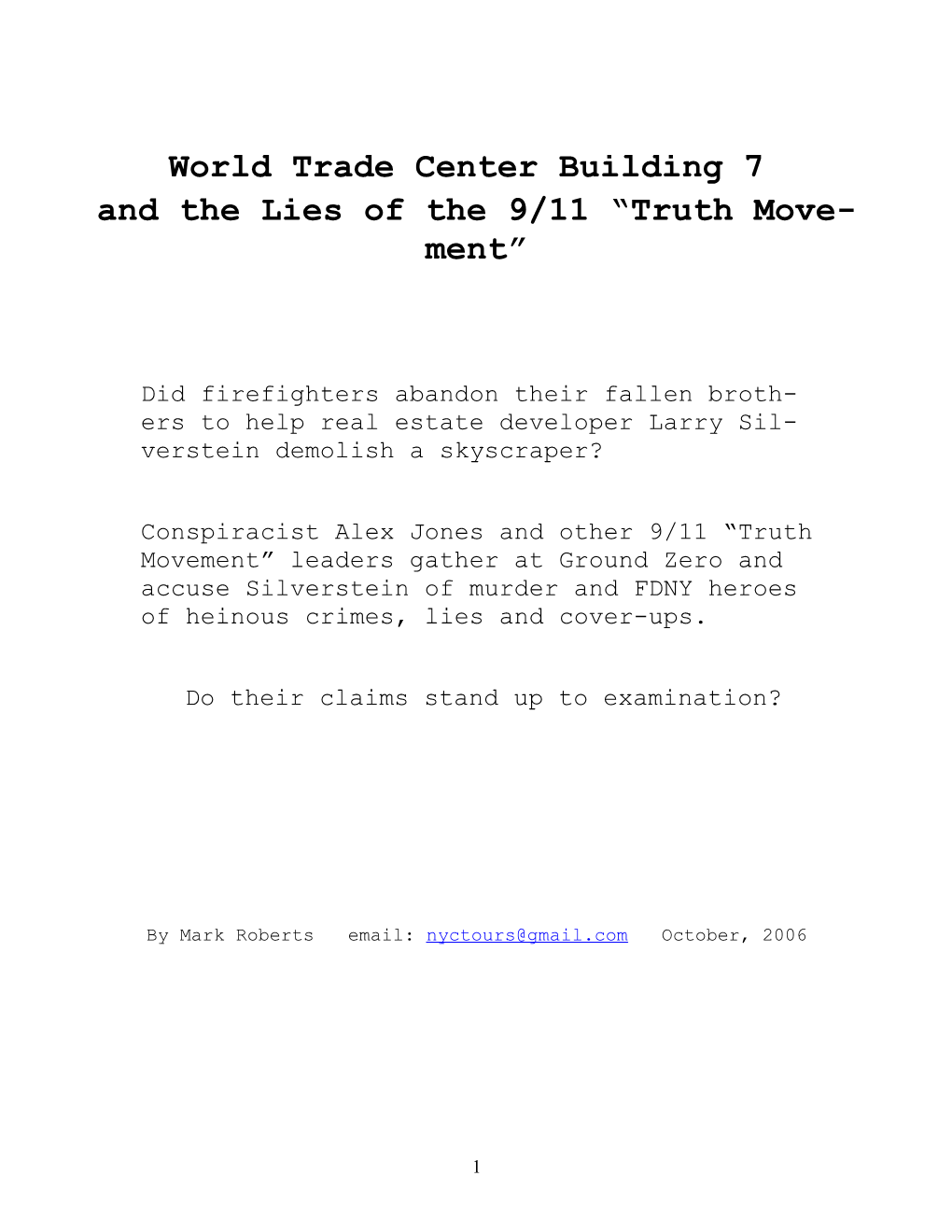 World Trade Center Building 7