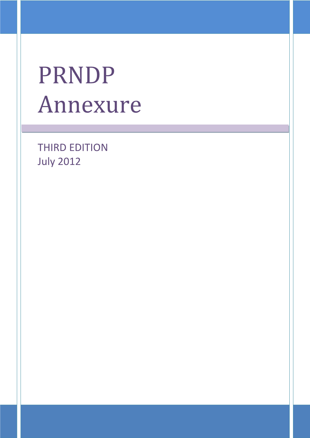 PRNDP Annexure