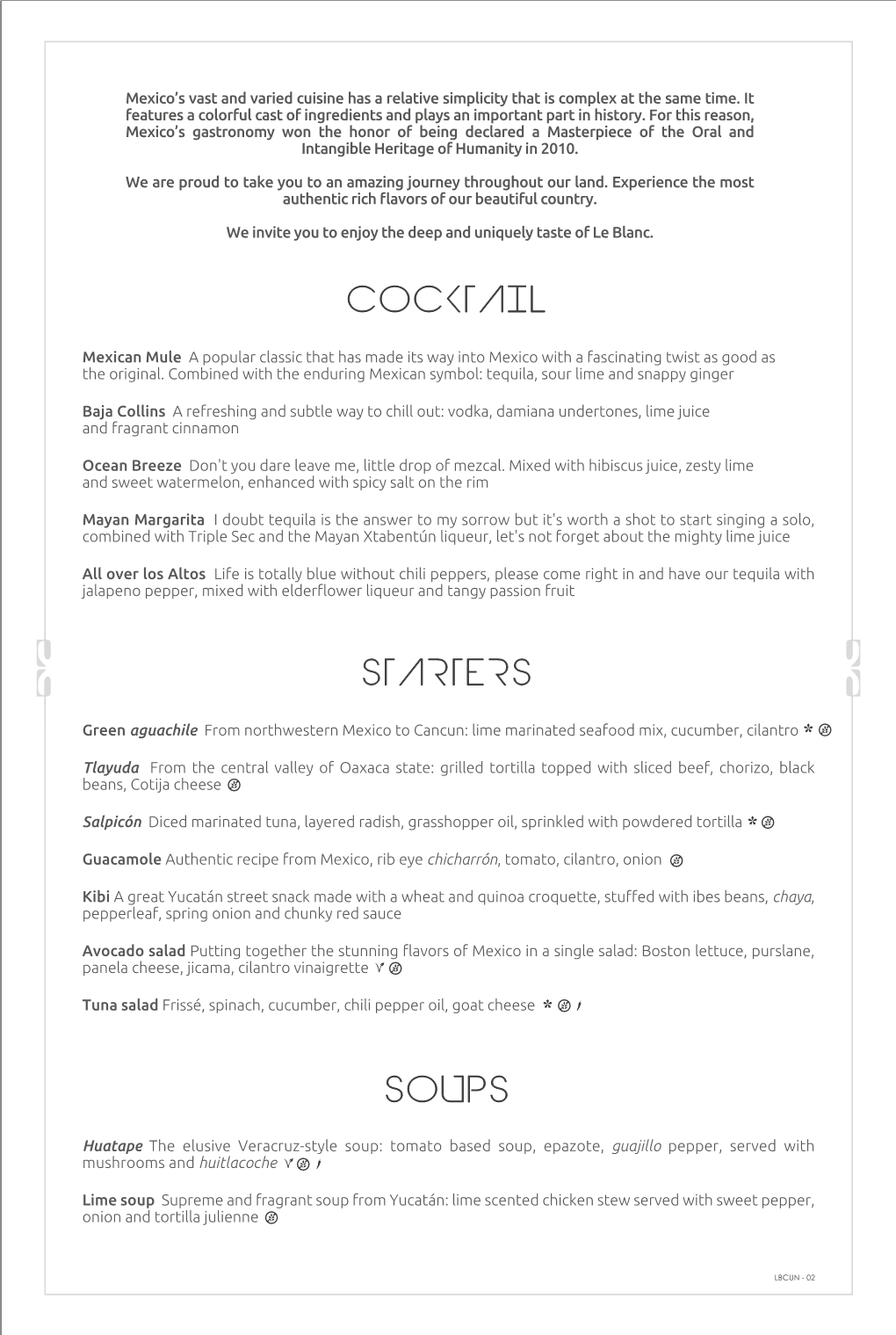 Starters Cocktail Soups