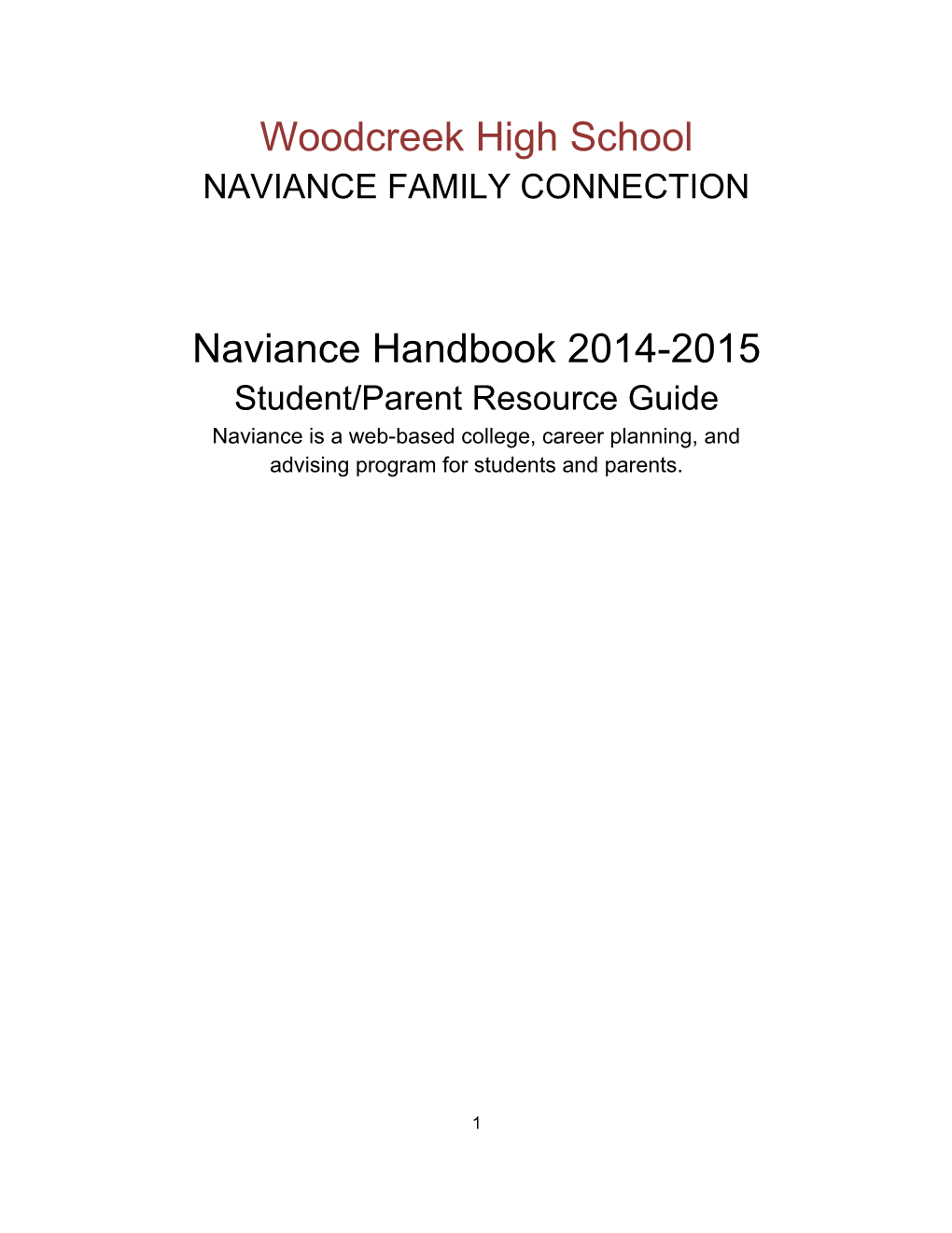 Copy of WHS Naviance Handbook