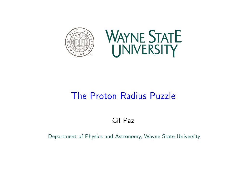 @Let@Token the Proton Radius Puzzle