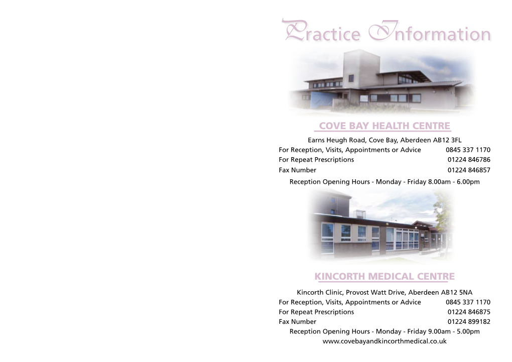 Cove Bay Health Centre Kincorth Medical Centre