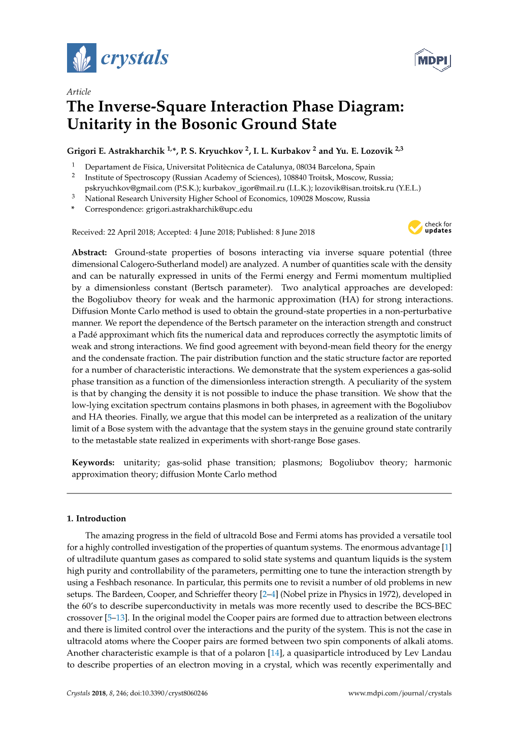 The Inverse-Square Interaction Phase Diagram: Unitarity in the Bosonic Ground State