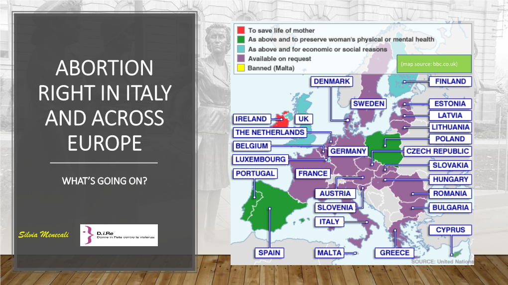 Abortion Right in Italy and Across Europe