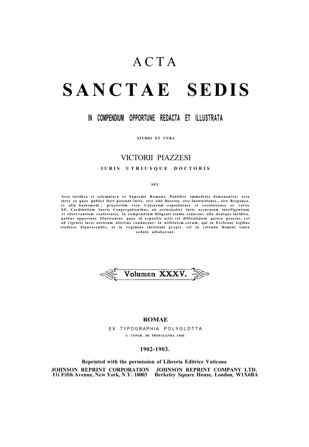 Sanctae Sedis