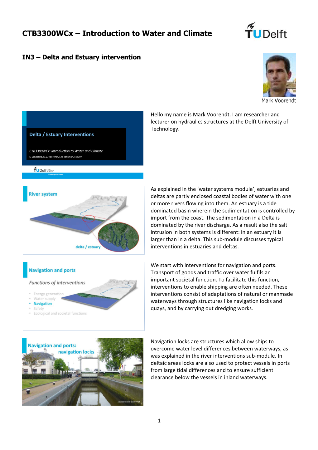 Introduction to Water and Climate