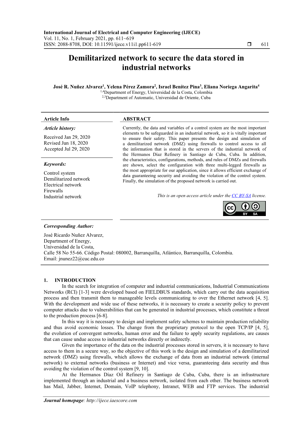 Demilitarized Network to Secure the Data Stored in Industrial Networks