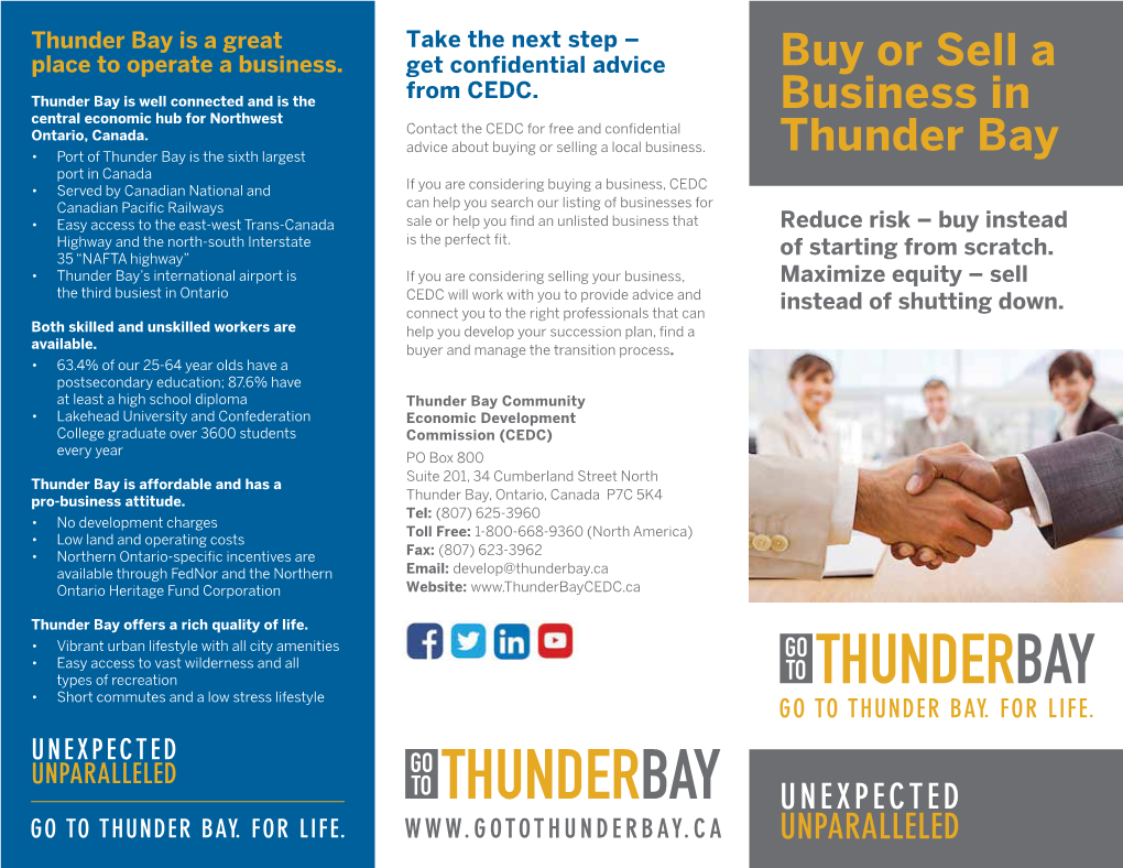 Buy Or Sell a Business in Thunder