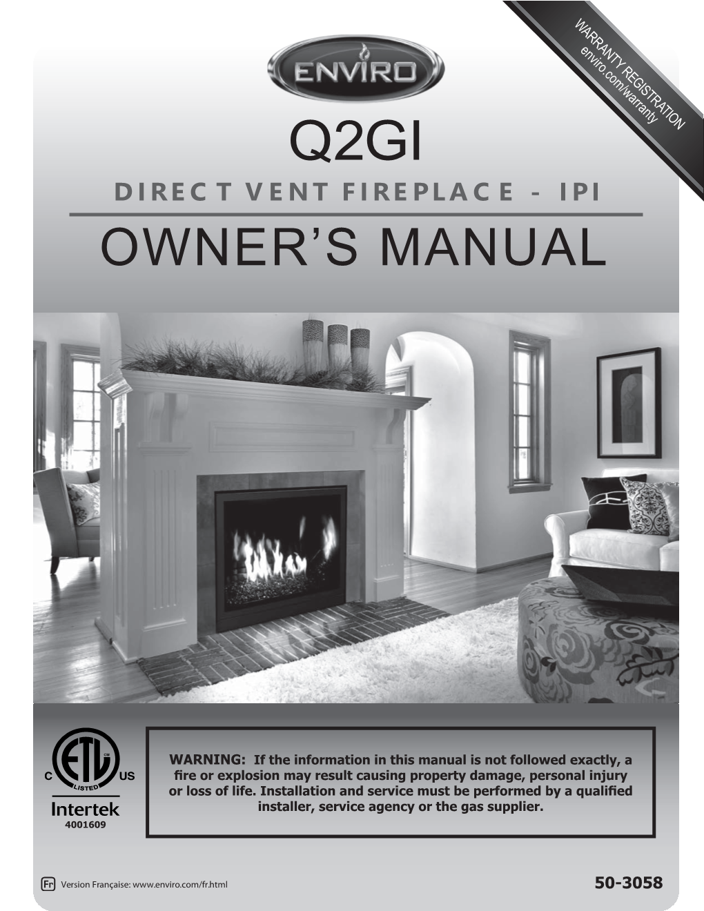 Owner's Manual Including the Section on Completely Automatic Ignition and 