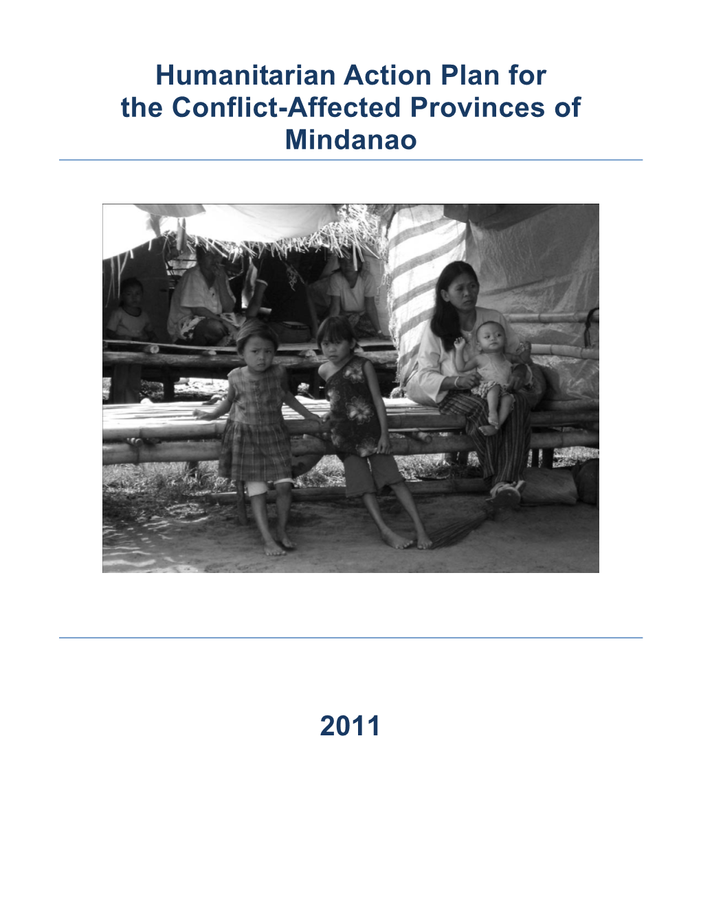 Humanitarian Action Plan for the Conflict-Affected Provinces of Mindanao 2011