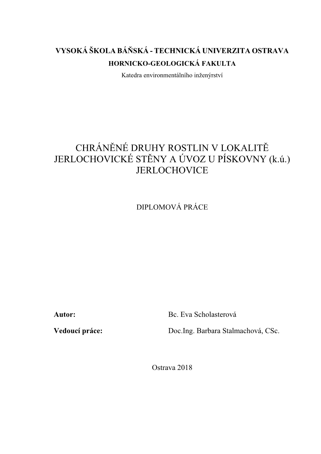 Výpočet Imisí Ze Silniční Dopravy a Srovnání S Daty Z Automatizované Imisní Stanice V Ostravě-Bartovicích V Roce 2014