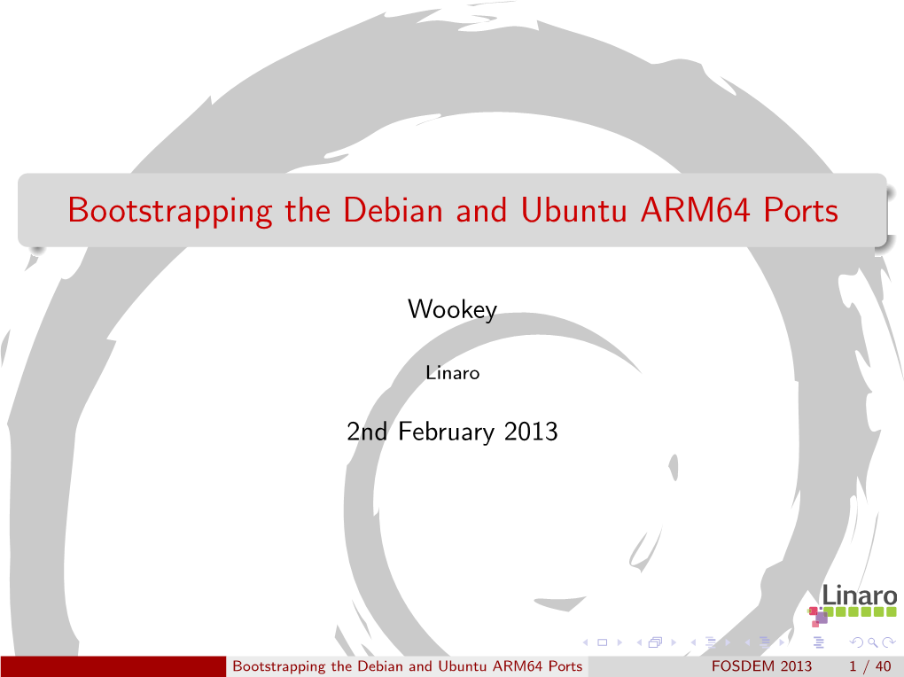Bootstrapping the Debian and Ubuntu ARM64 Ports