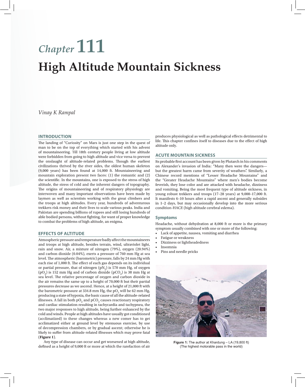 Chapter 111 High Altitude Mountain Sickness