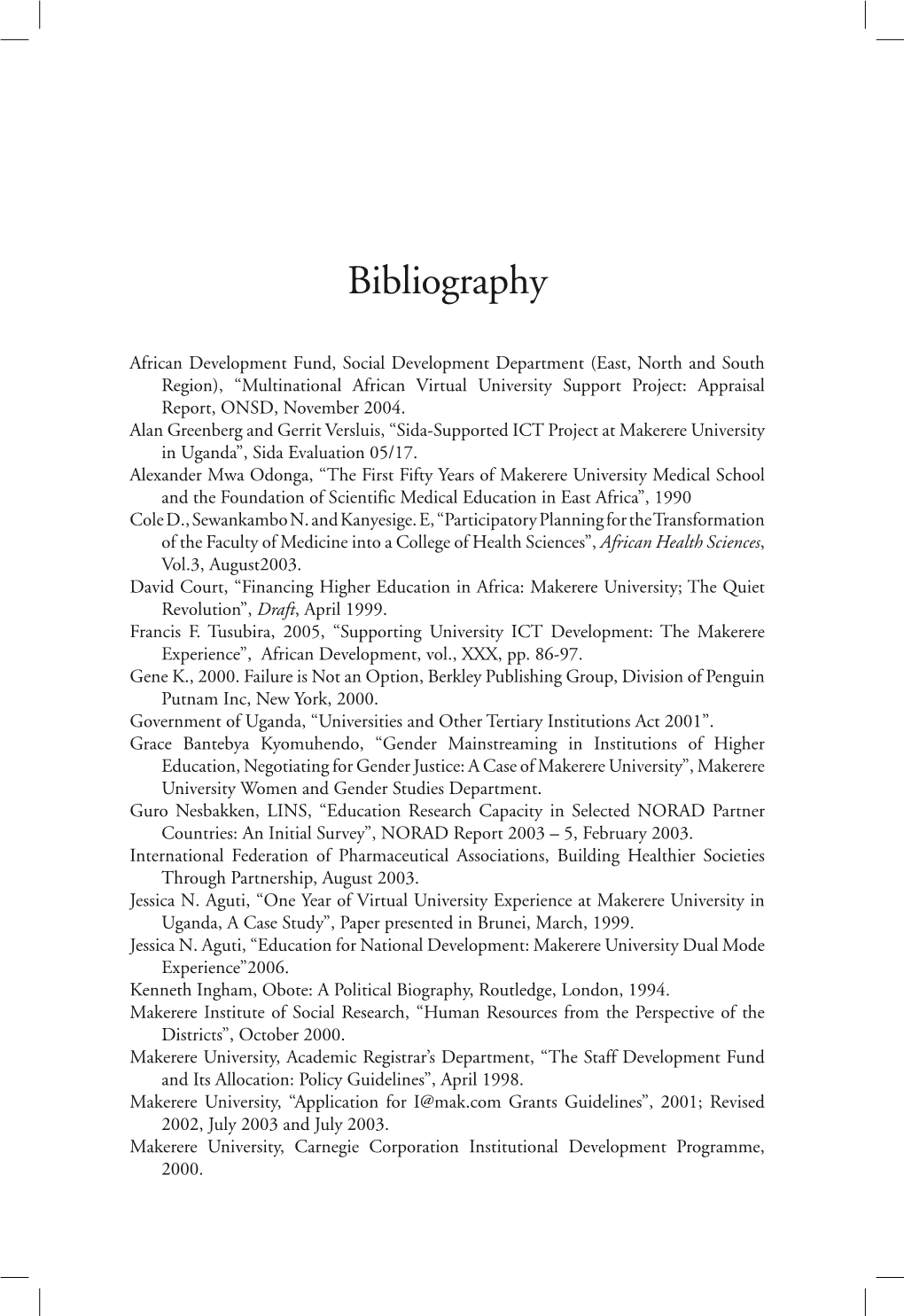 Bibliography