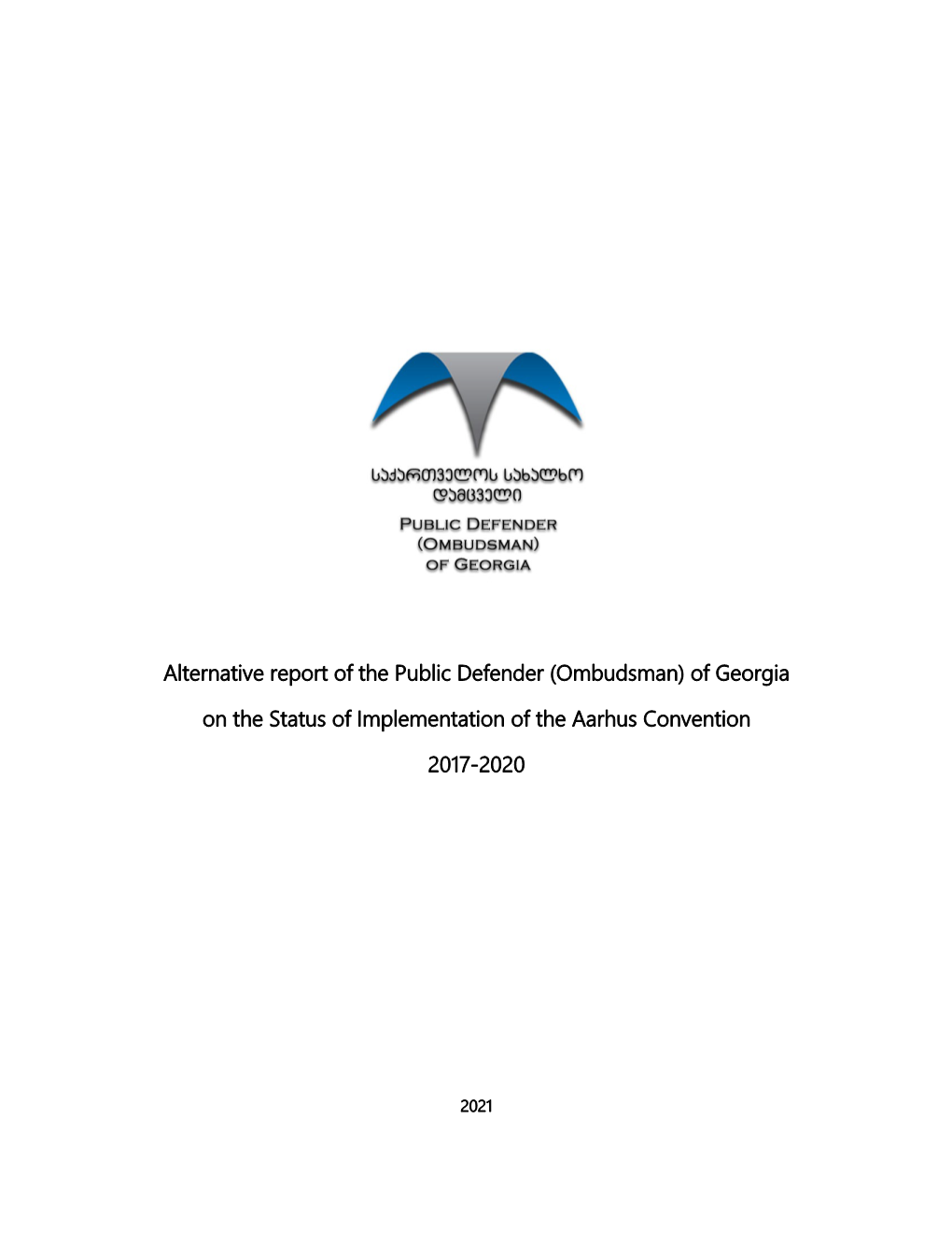 Alternative Report of the Public Defender (Ombudsman) of Georgia