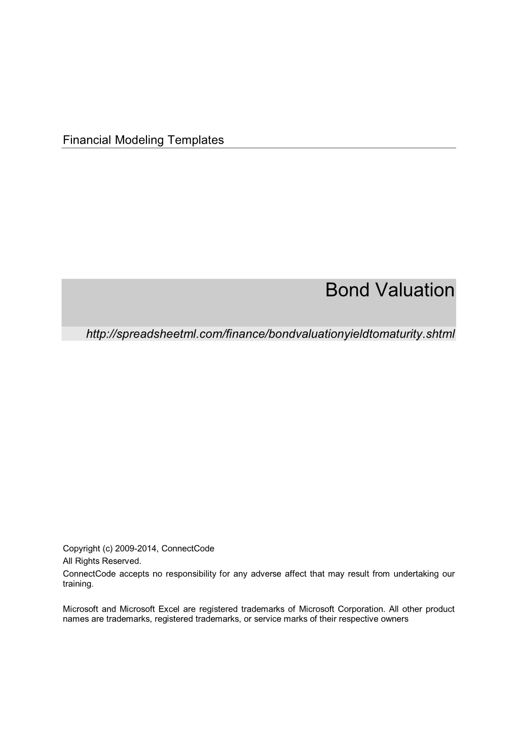 Bond Valuation