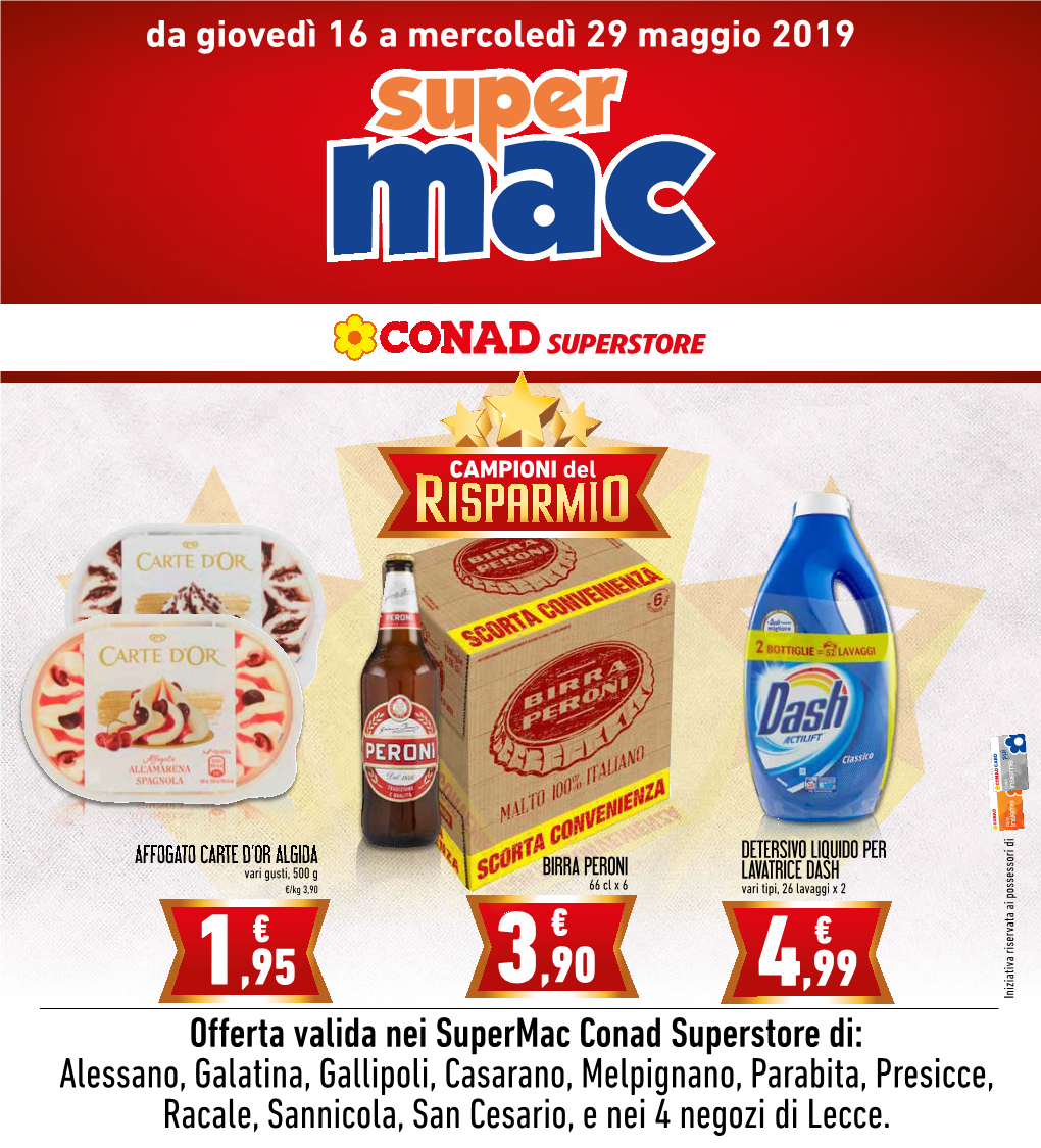 Offerta Valida Nei Supermac Conad Superstore Di