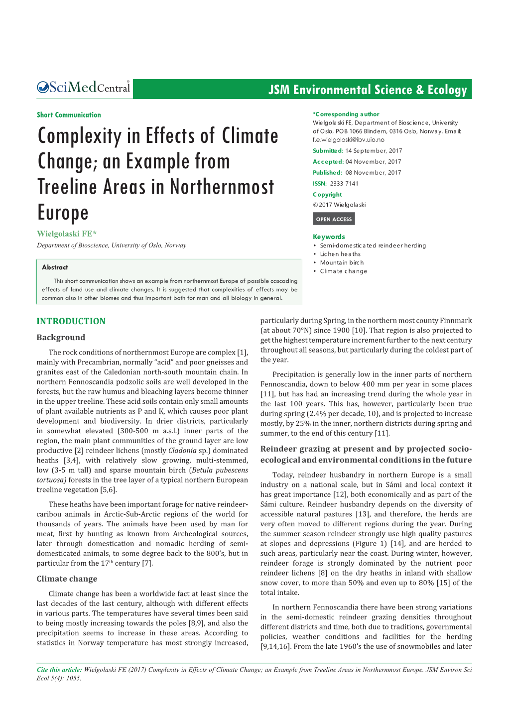 Complexity in Effects of Climate Change; an Example from Treeline Areas in Northernmost Europe