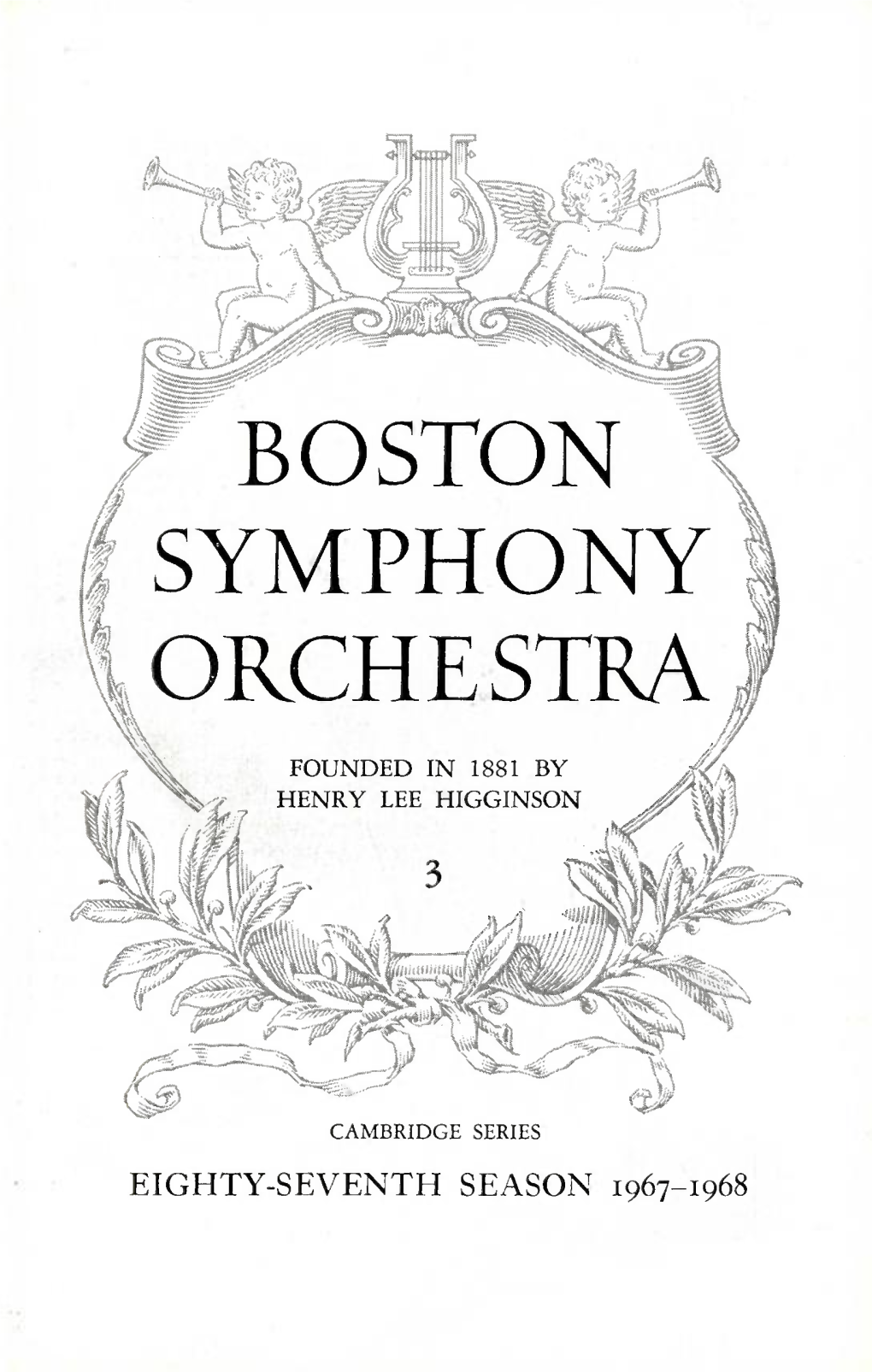 At the Boston Symphony Concerts