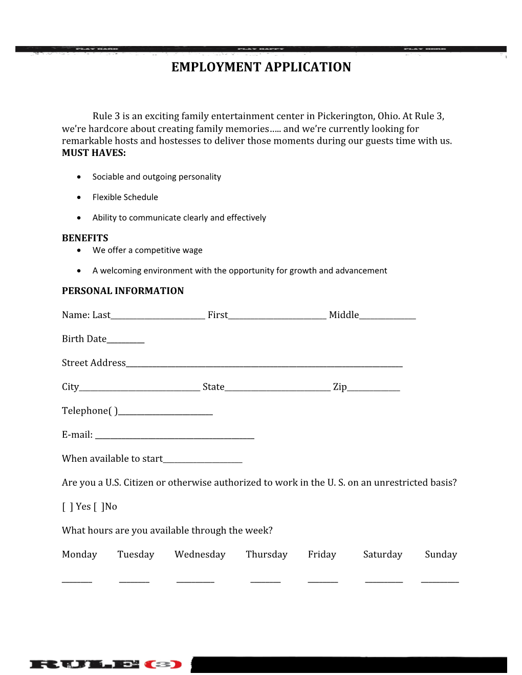 Employment Application s29