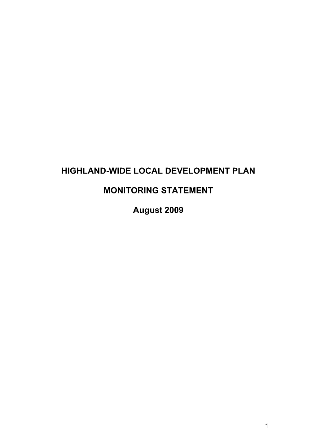 Highland-Wide Local Development Plan