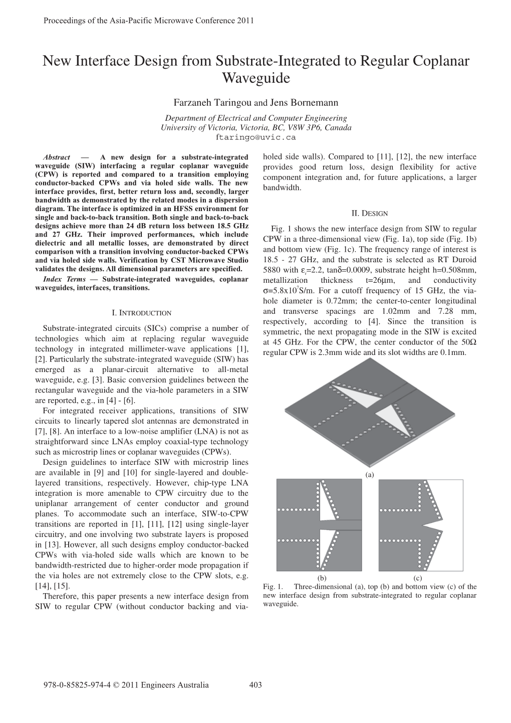 New Interface Design from Substrate-Integrated to Regular Coplanar Waveguide