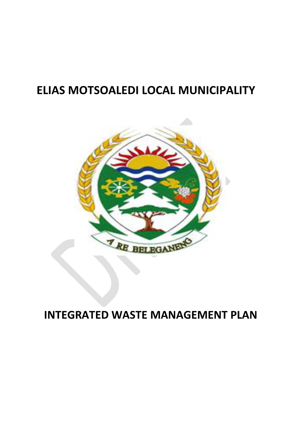 Integrated Waste Management Plan