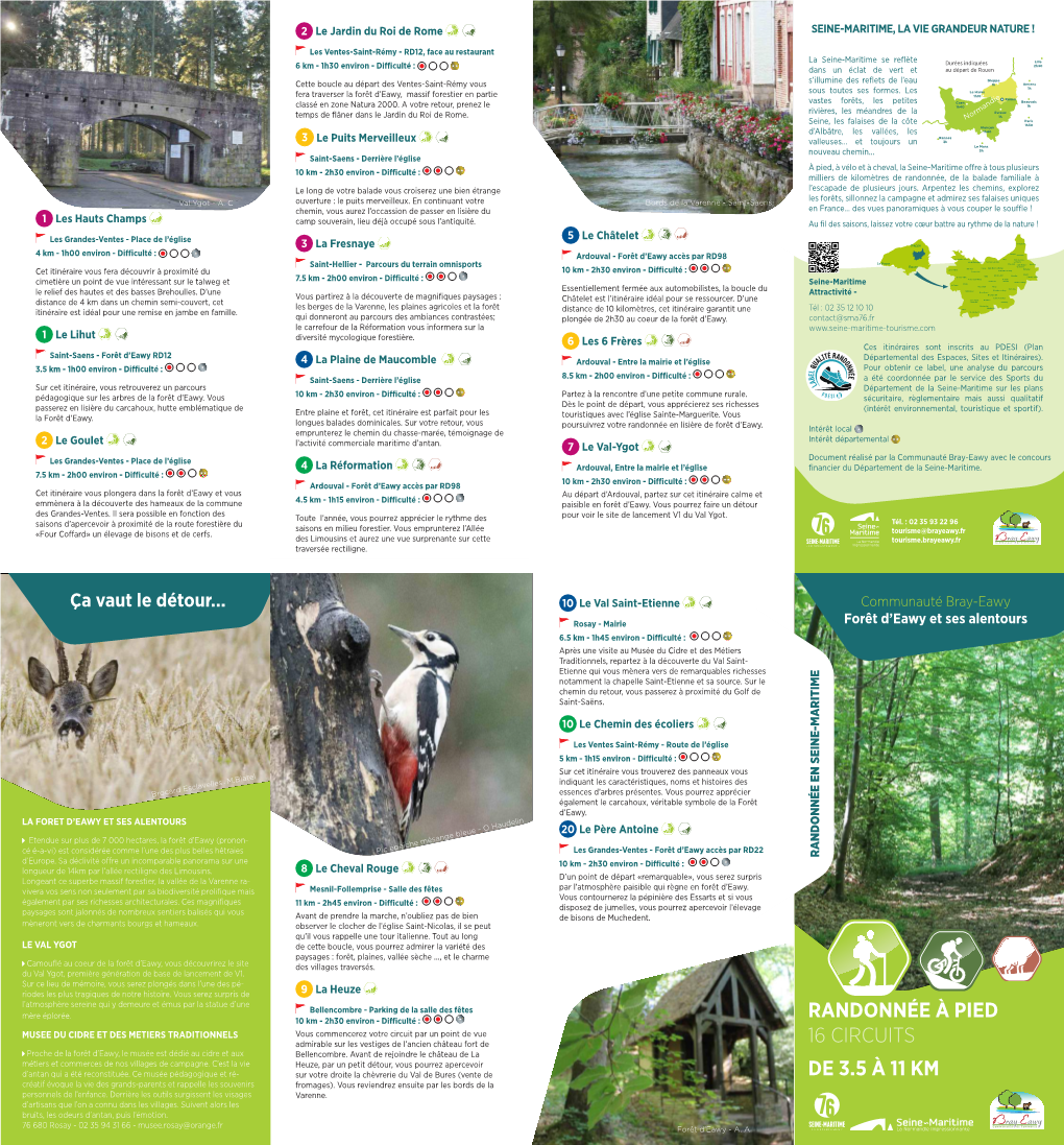 Randonnée À Pied 16 Circuits De 3.5 À 11 Km
