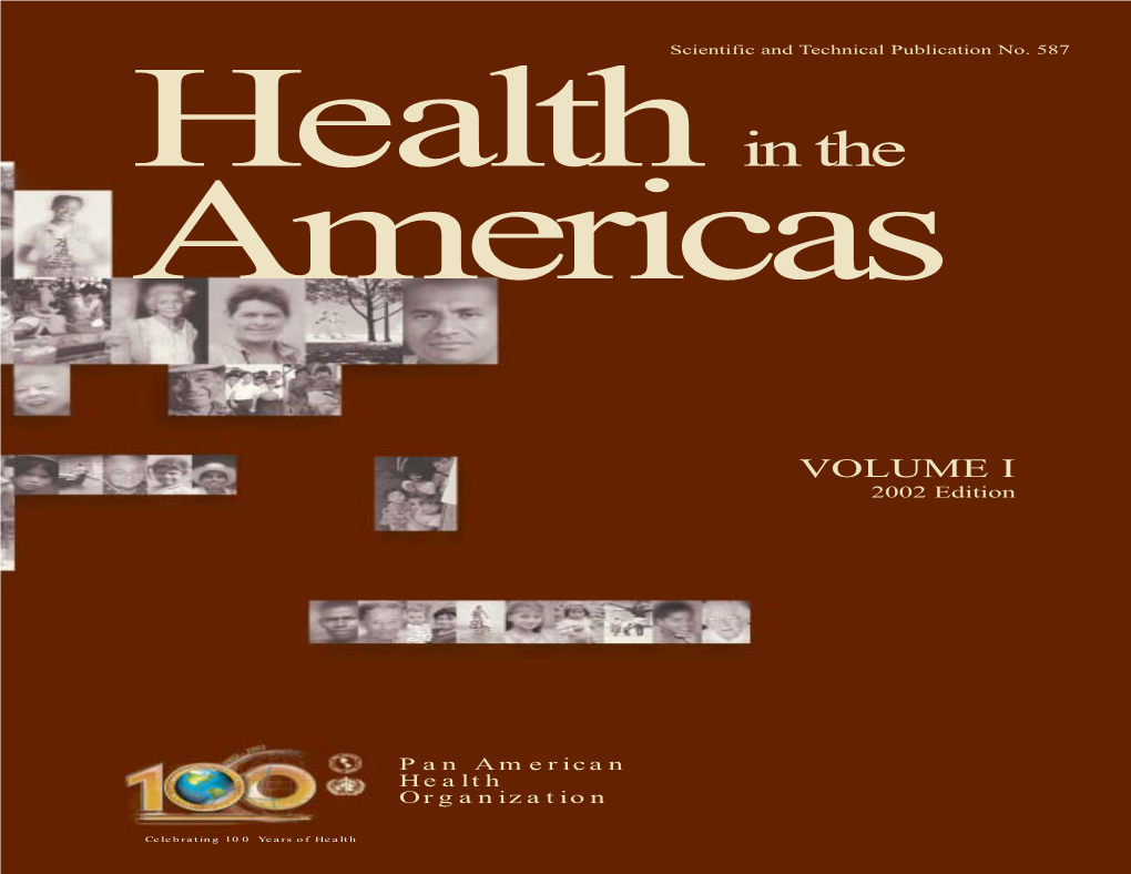 Health in the Americas 2002 Edition Volume I