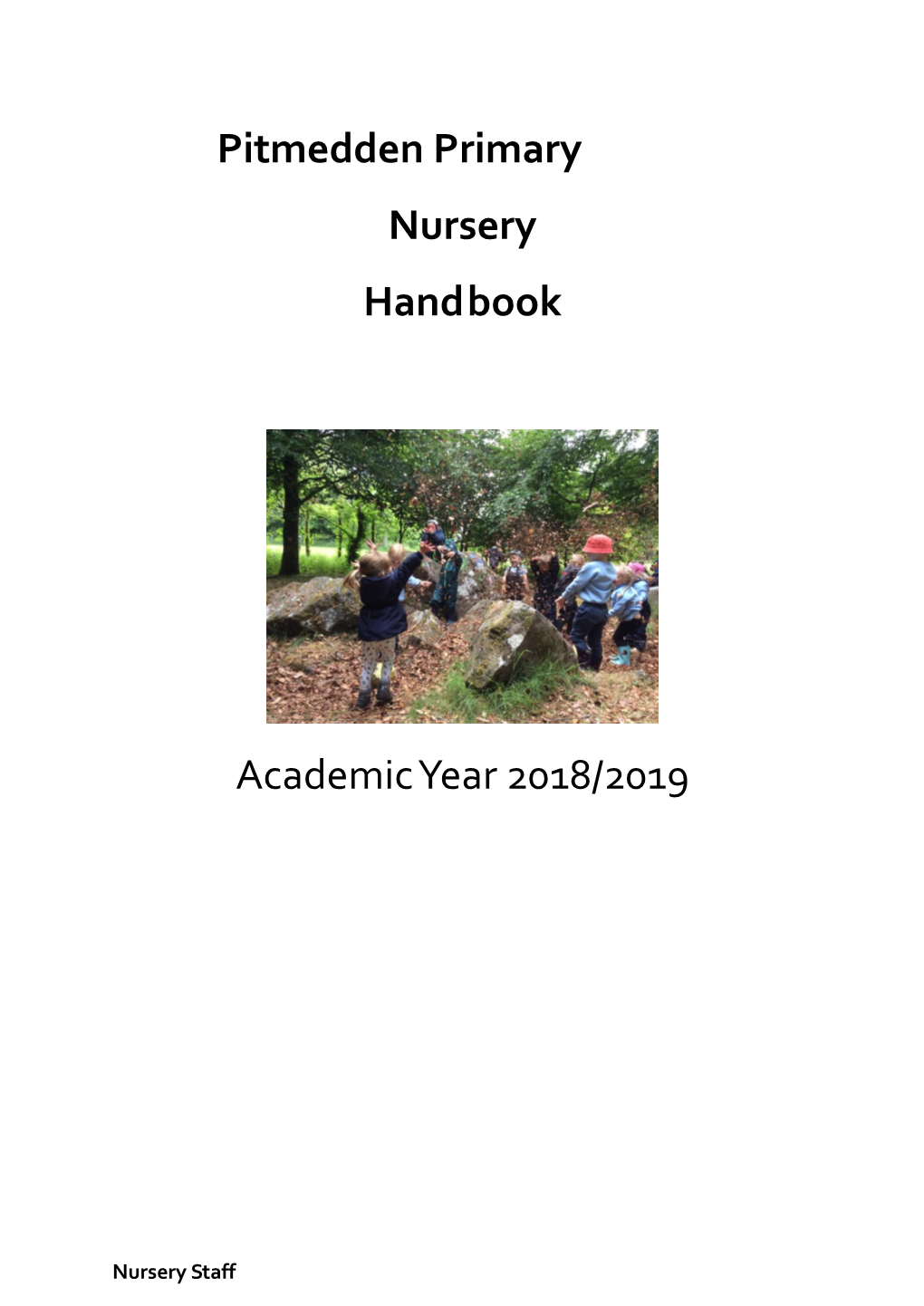 Pitmedden Primary Nursery Handbook