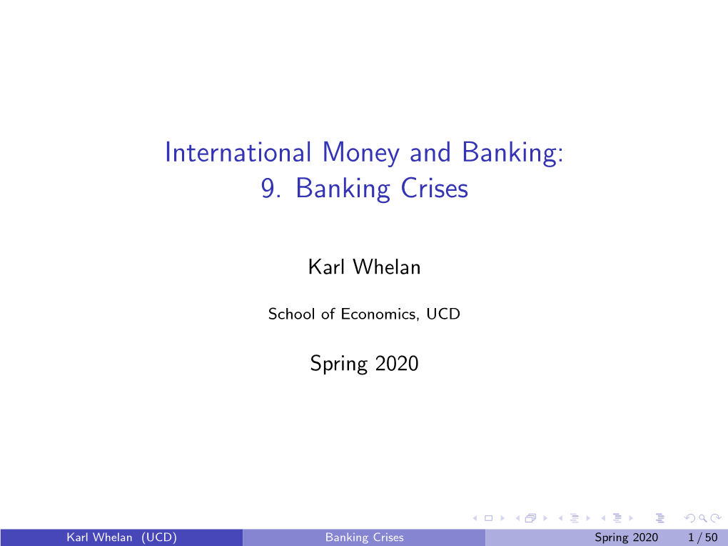 Banking Crises