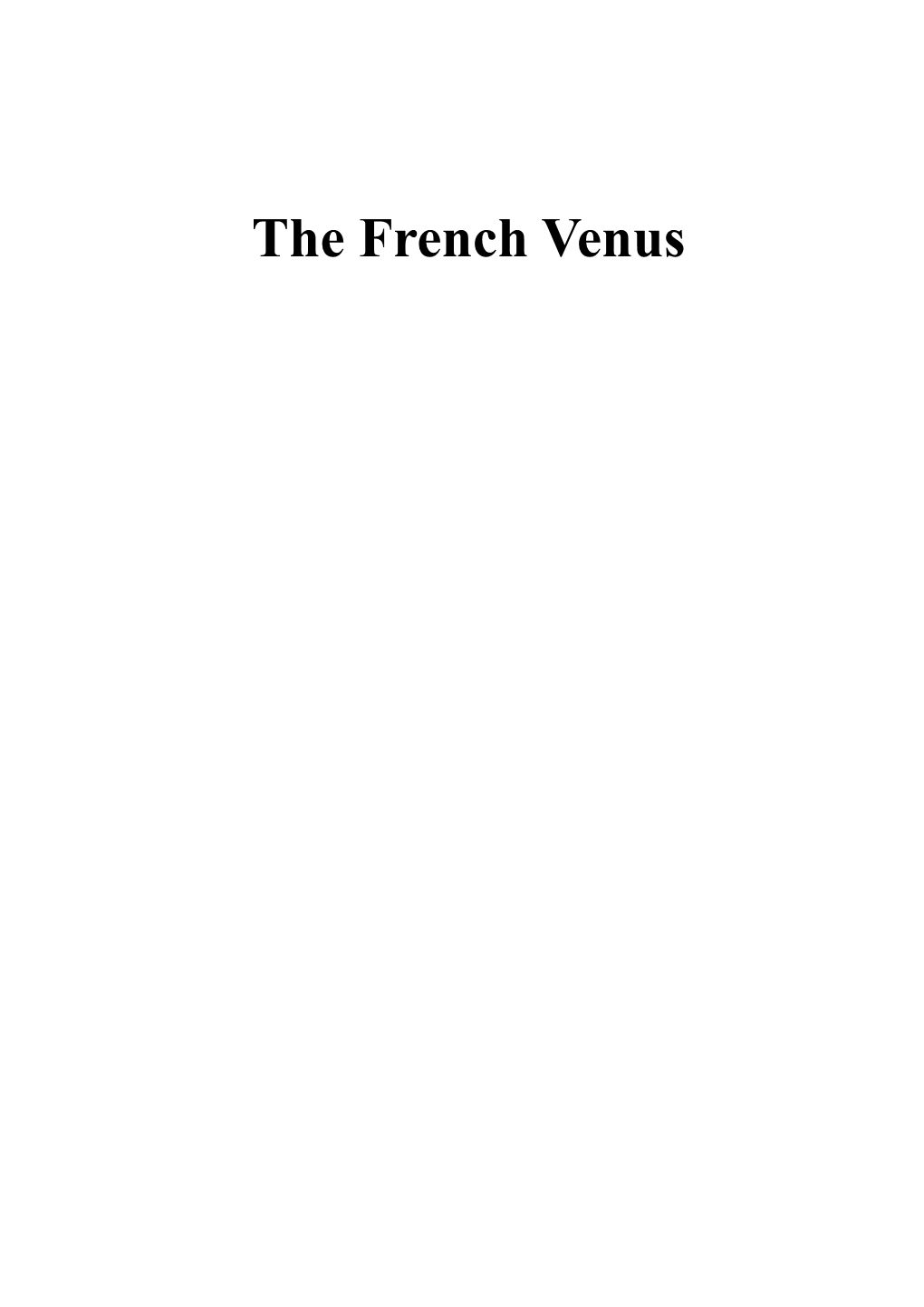 The French Venus