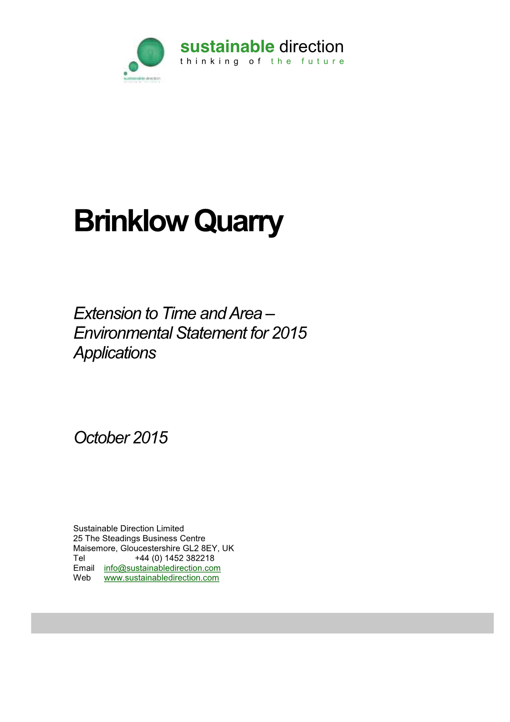 Brinklow Quarry