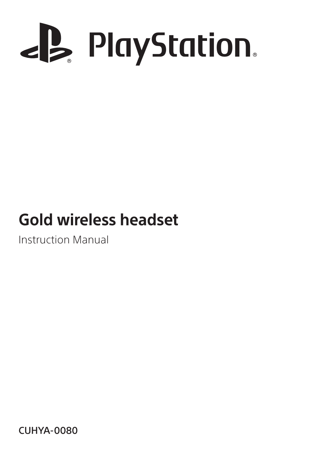 Gold Wireless Headset Instruction Manual