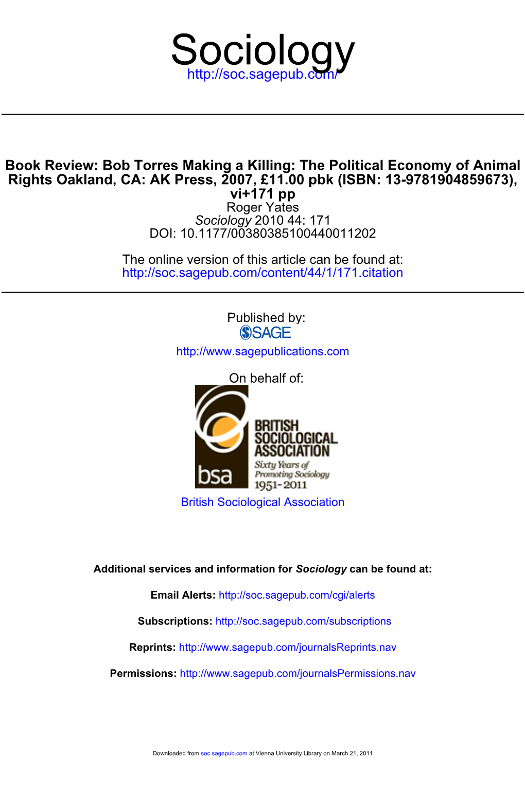 The Political Economy of Animal Rights