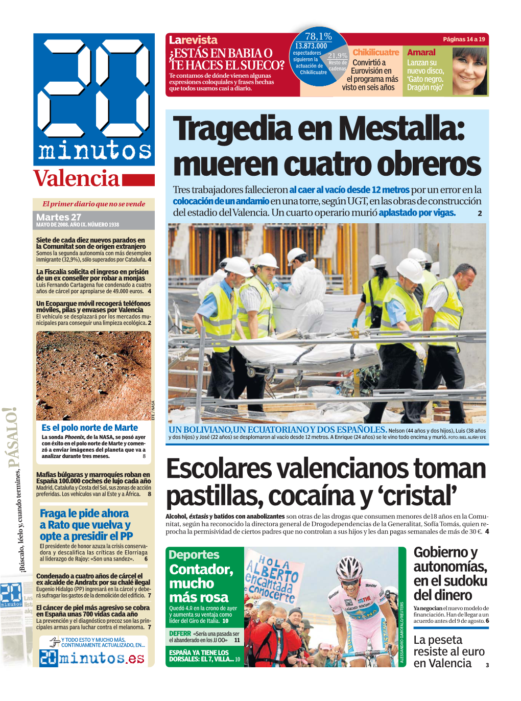 Tragedia En Mestalla: Mueren Cuatro Obreros