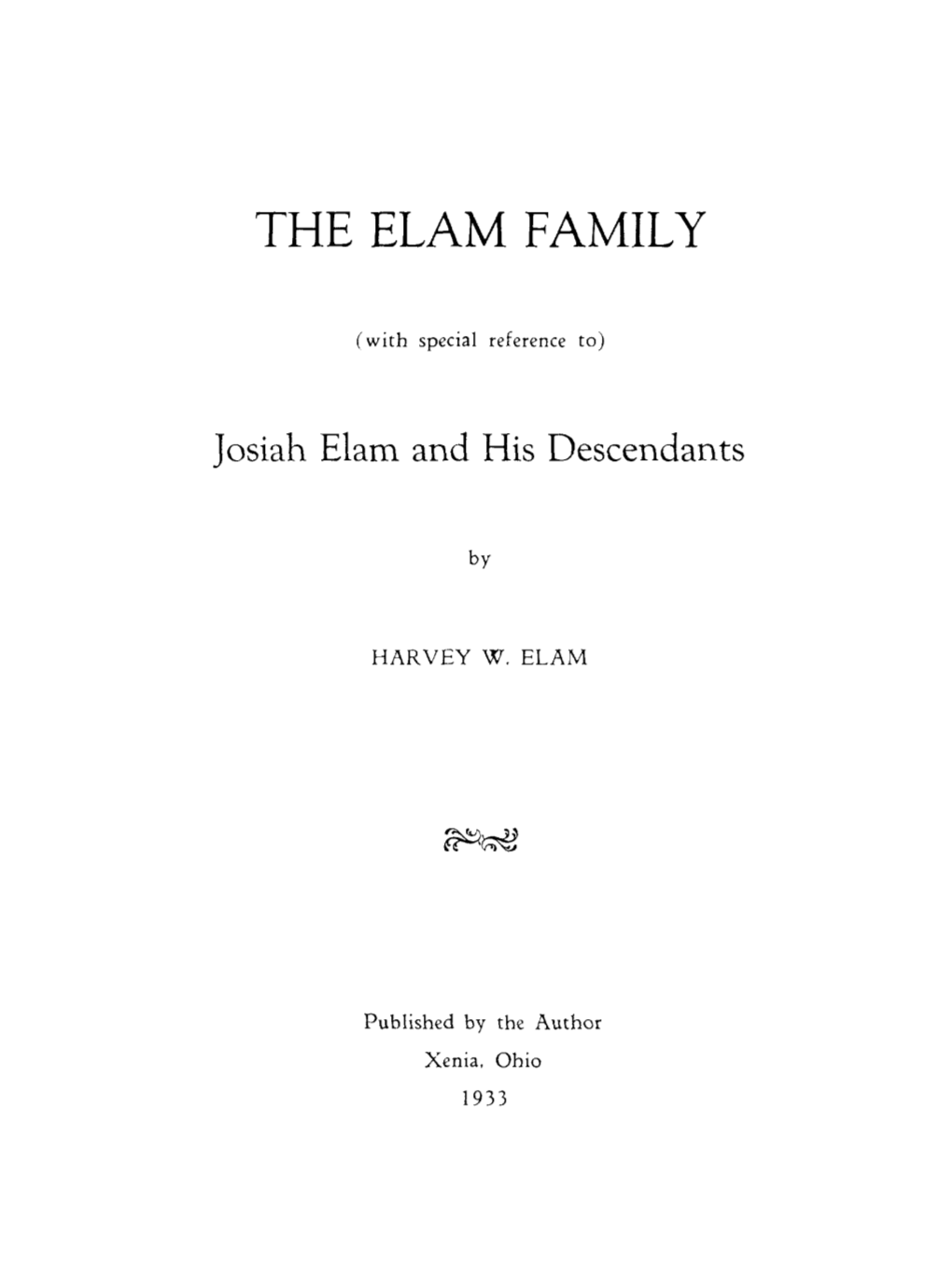 The Elam Family
