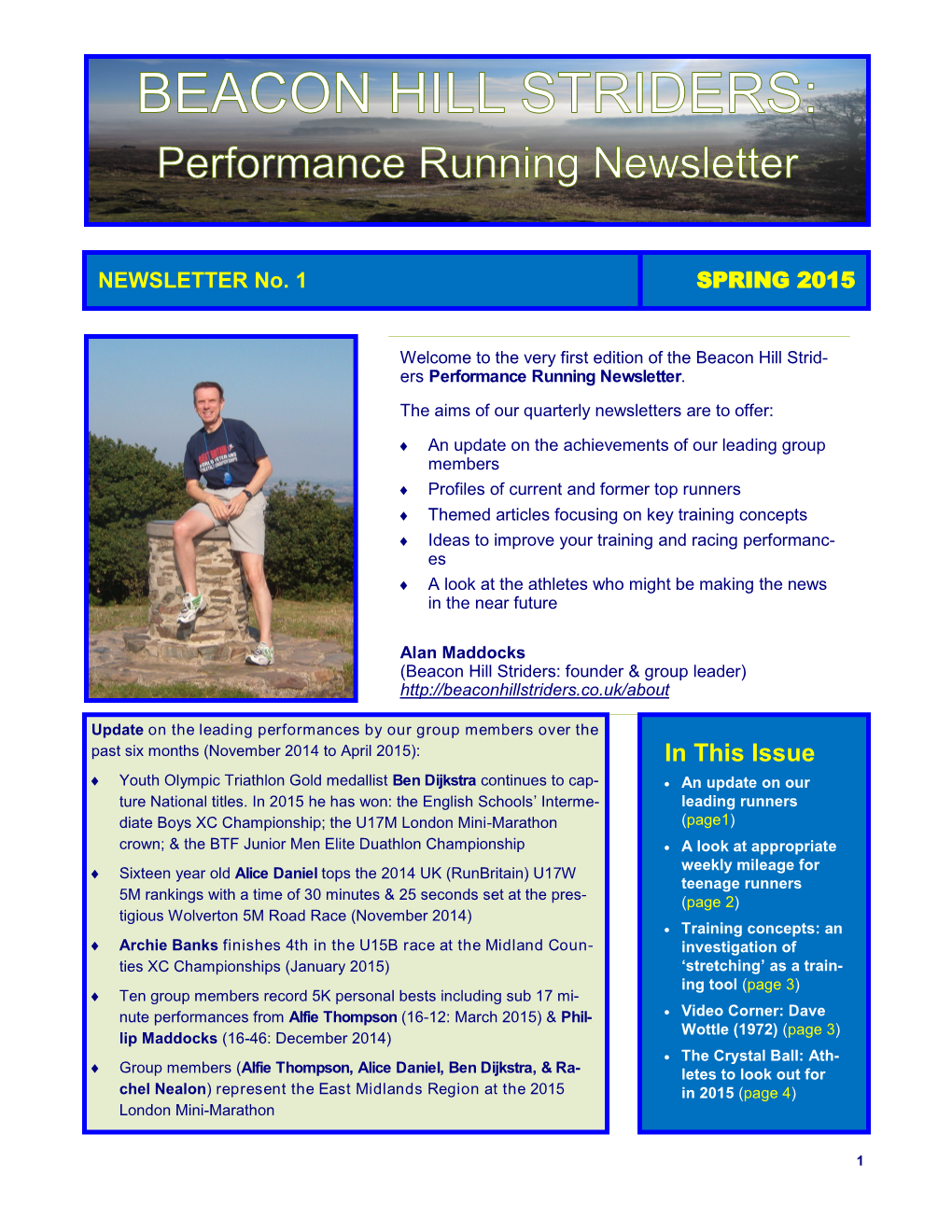 BHS – Spring 2015 Newsletter