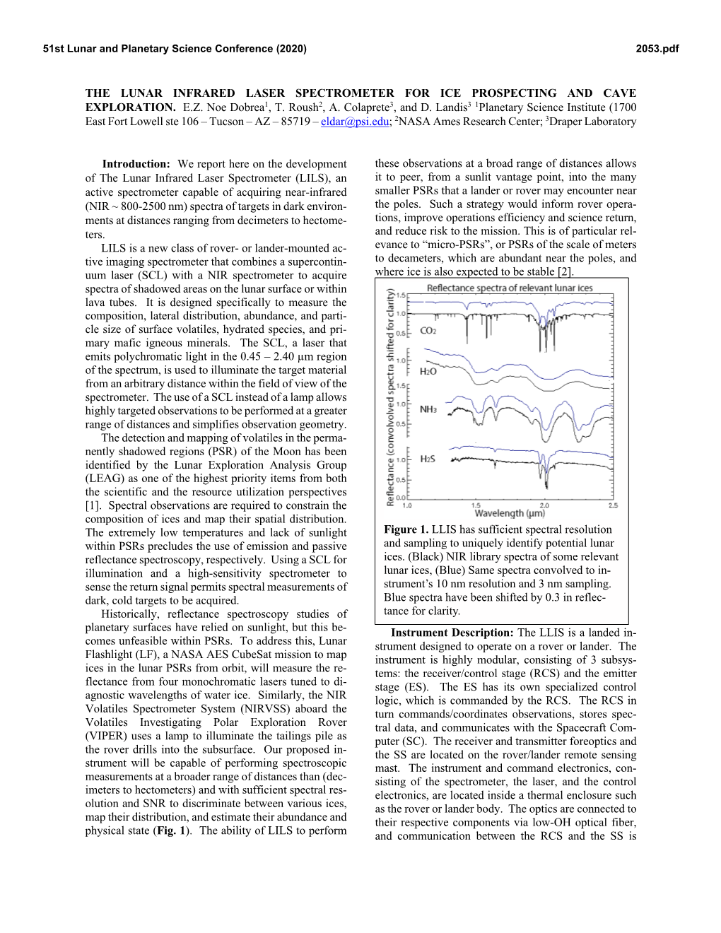 The Lunar Infrared Laser Spectrometer for Ice Prospecting and Cave Exploration