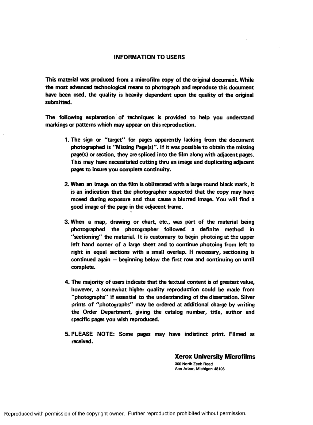 Xerox University Microfilms 300 North Zeeb Road Ann Arbor, Michigan 48106